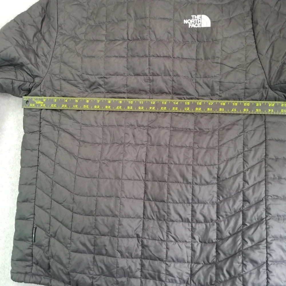 The North Face Jacket Mens Large Black Thermoball Full Zip Quilted Puffer Coat